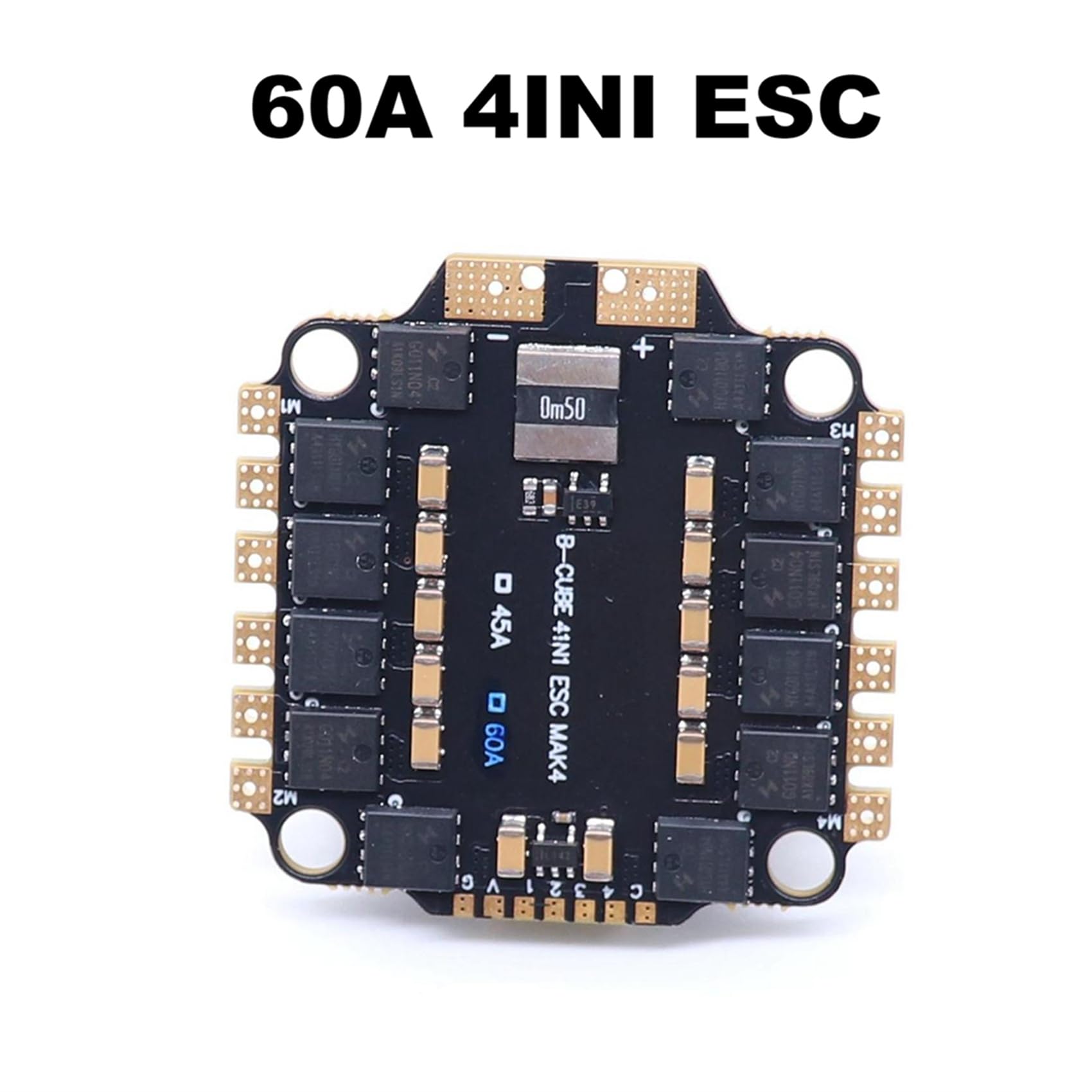 3X 4INI 60A ESC Platine obsługuje bezszczotkowy silnik 3-6S, obsługuje DShot300 600/Multishot/Oneshot FPV UAV F4 sterowanie lotem