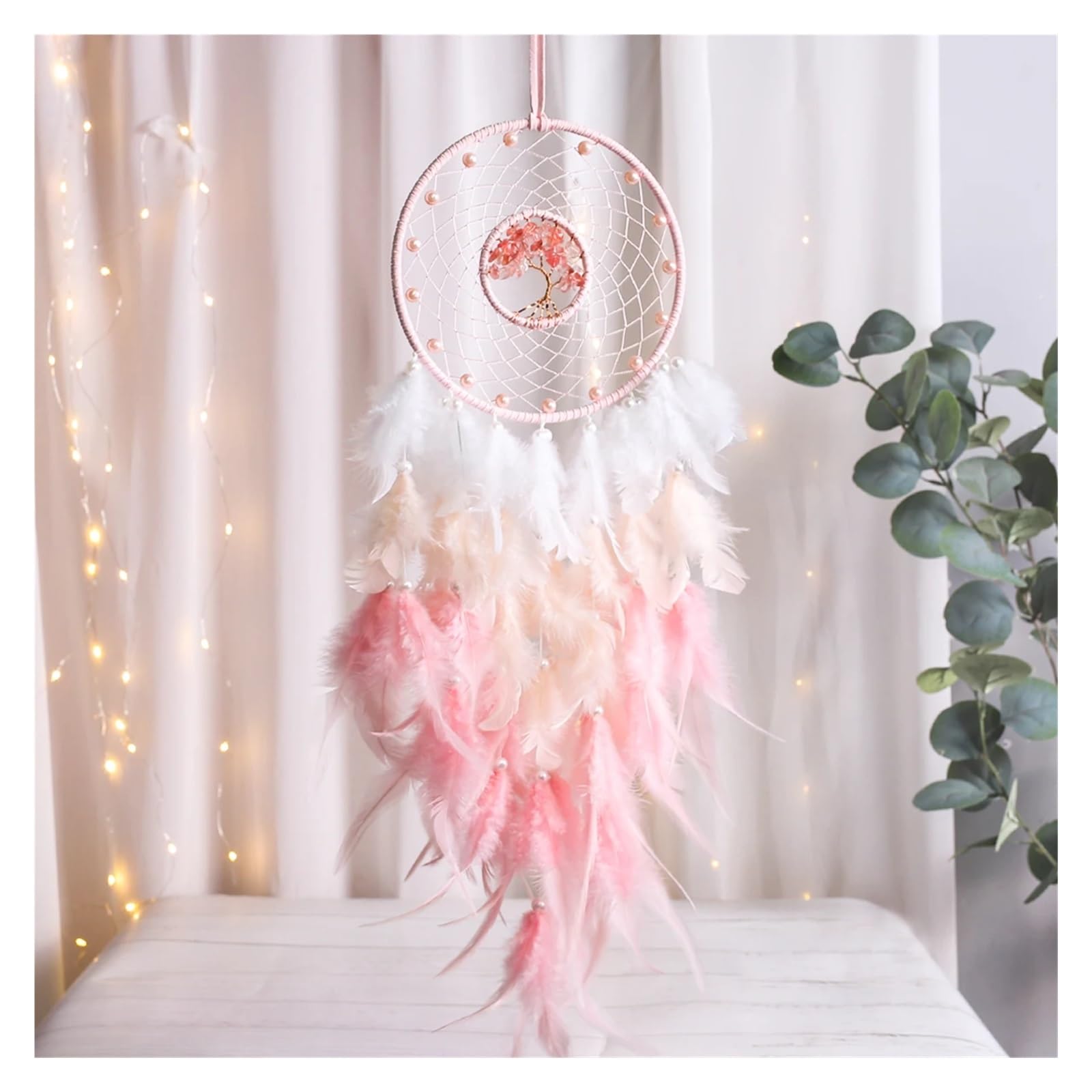 Dream Catcher Dream Catcher Healing Crystal Stone Hanging Ornaments Room Decoration