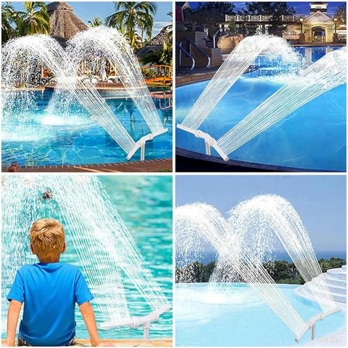 Fuentes para Piscinas de Flujo Ajustable y Aspersor Doble Orientable 5