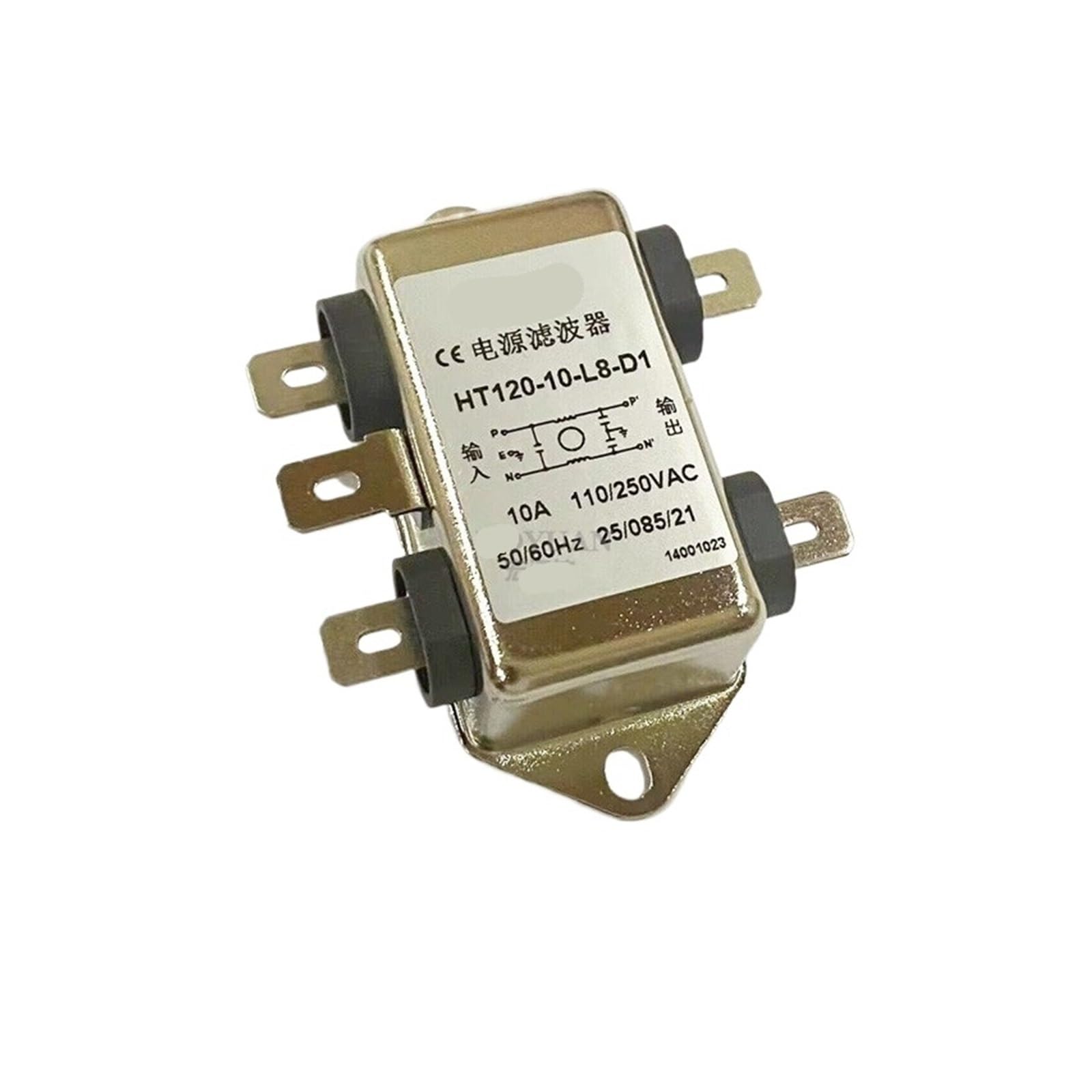 Single-Phase Power Filter HT120-10-L8-D1 HT121-6-W5-D3 3A Anti-Interference(HT120-10-L8-D1)
