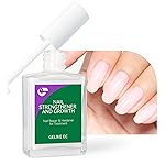 gelike ec Nail Strengthener Polish for Damaged Nails: Milky White 15ml 6 in 1 Natural Nail Hardener Extra Strong and Growth - Nail Polish Hardener for Weak and Damaged Nails