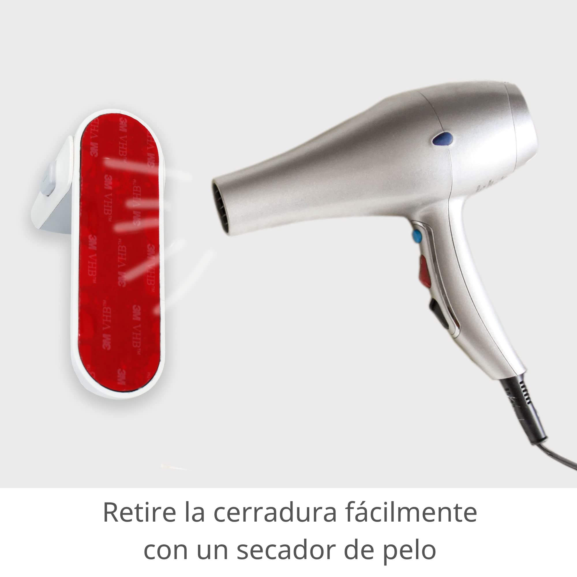 Moonybaby Cerradura de la manija de seguridad para niños, Fácil de instalar, Simple para operar, Sin herramienta, Adhesivo de alta resistencia(3M VHB), Sin residuos(2 Piezas)