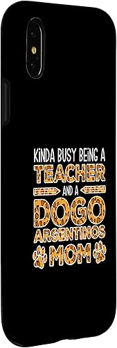 Miniatura 9 de iPhone 11 Pro Busy Being A Teacher And A Mom - Dogo Argentinos Case