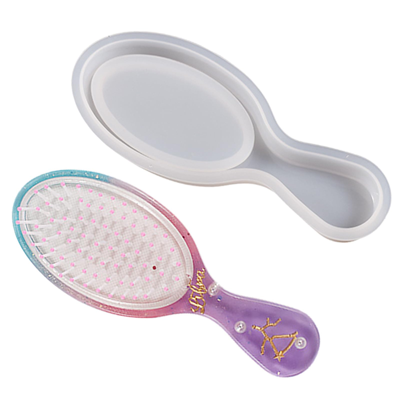 NOPOXA Comb Comb Silicone Mold Jewelry Crafts Resin Casting Mould Hairbrush Epoxy Resin for Hair Styling Comb