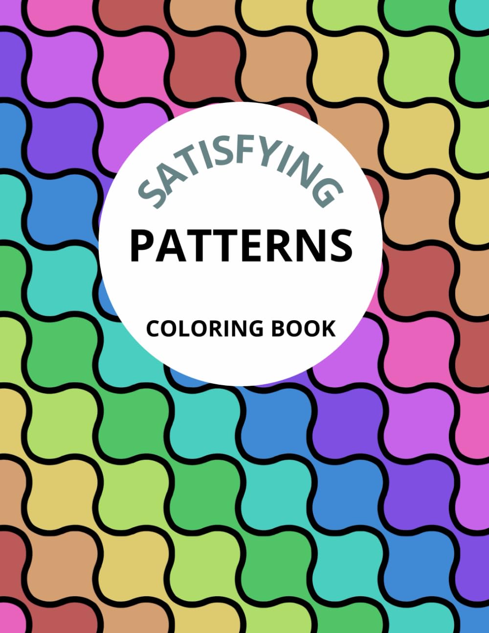 Satisfying Patterns Coloring Book: 54 Creative Geometric Designs for Relaxation and Stress Relief for adults and teens (Coloring book for adults)