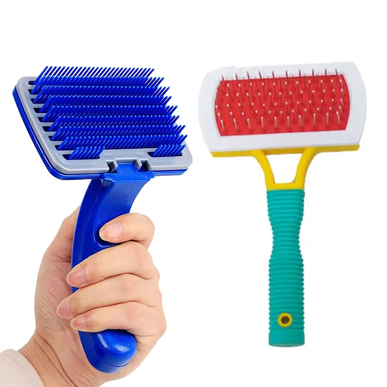 Emily Pets Grooming Kit for Puppies & Dogs & Cats Long Hair Short Hair Dog Slicker Brush And Double sides brush for Dogs, Cats Puppy(Color May Vary, Pack 2) (B0BVMHBVD9) Amazon Price History, Amazon Price Tracker