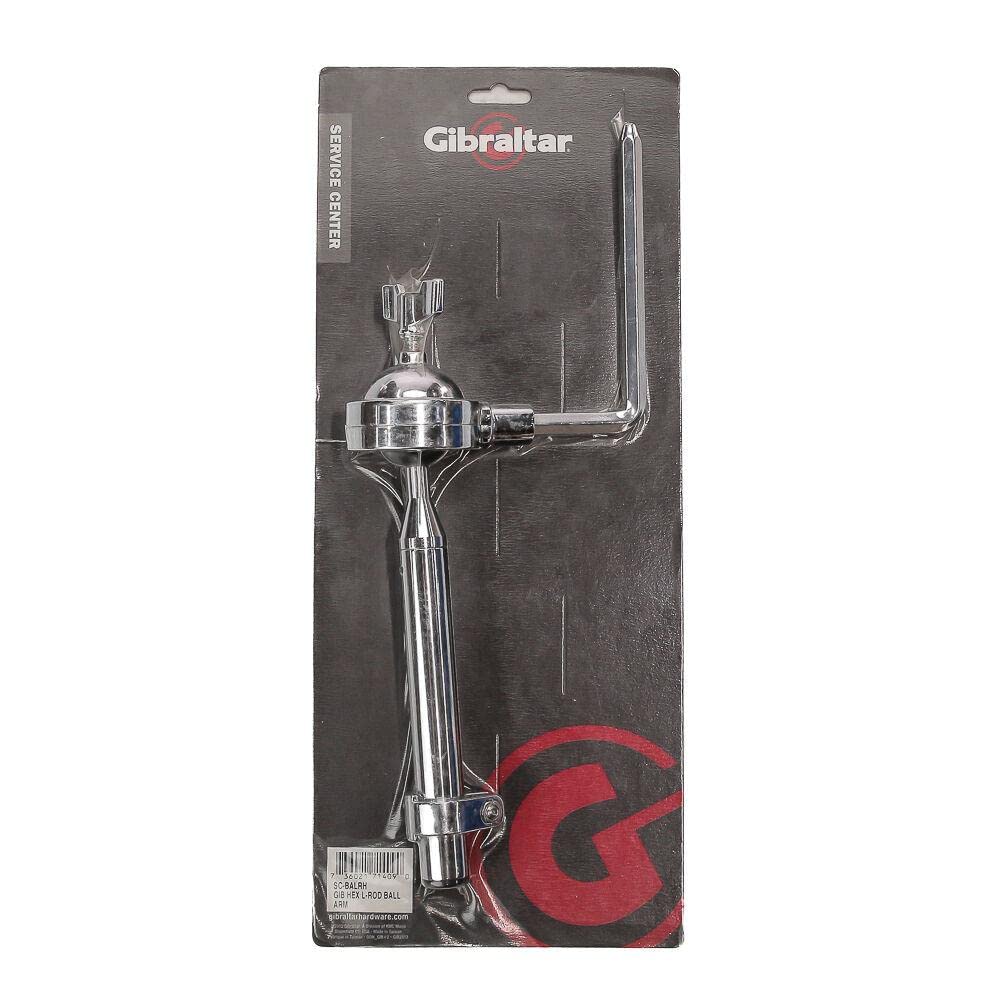 Gibraltar SC-BALRH Hex L-Rod Ball Arm, Silver - Image 2