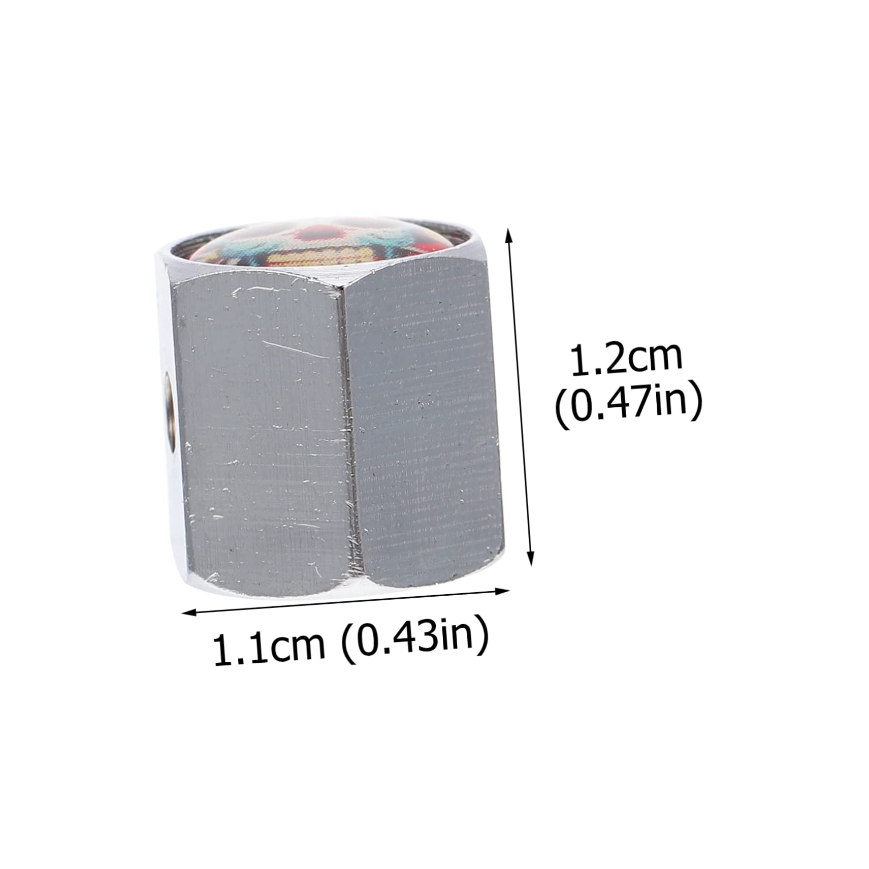 PLAFOPE Valve Stem Caps Tire Caps for Cars Bike Tyres Leakproof Easy to Install Black Universal Fitment Auto Accessories