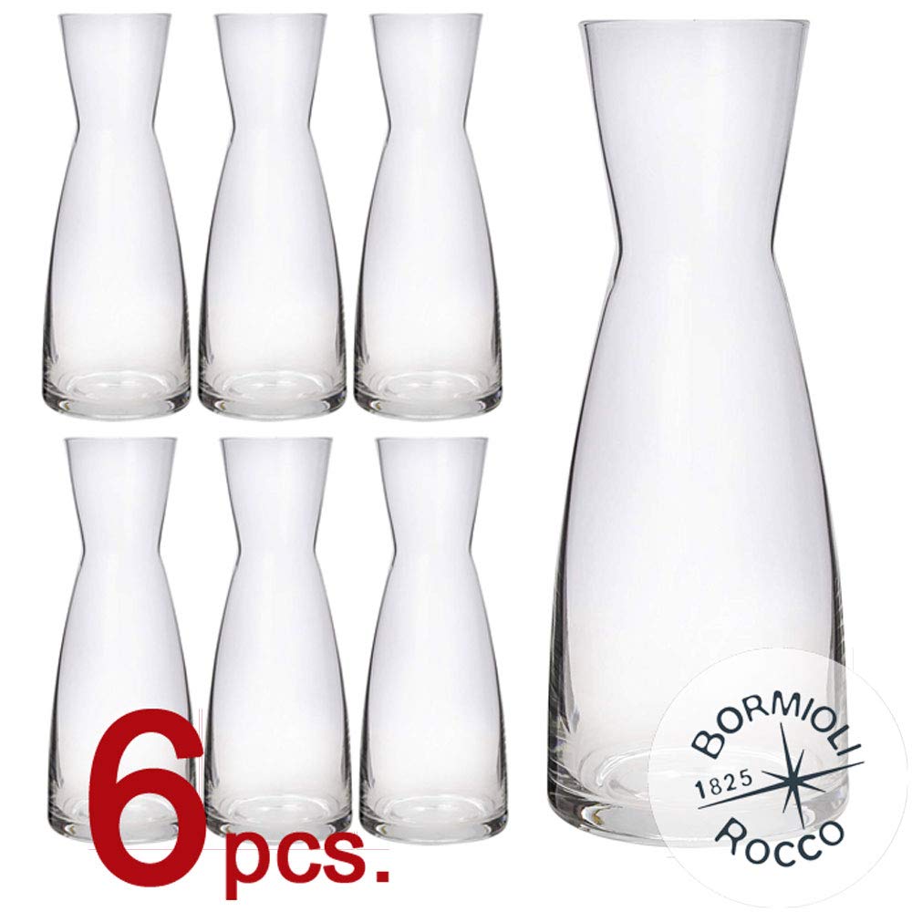 Rocco Bormioli Ypsilon Star Glass Karaffe, transparent, 1 Liter, 6 Stück