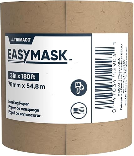 Trimaco Masking Papel 3 " X 60 yard Color café