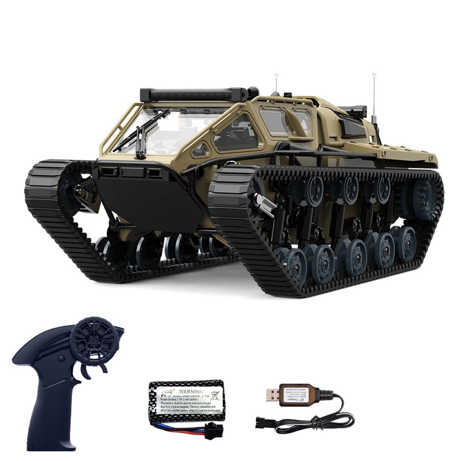 Amazon.com: wheelfun 1/18 2.4G RC Tracked Off Road Vehicle C8812