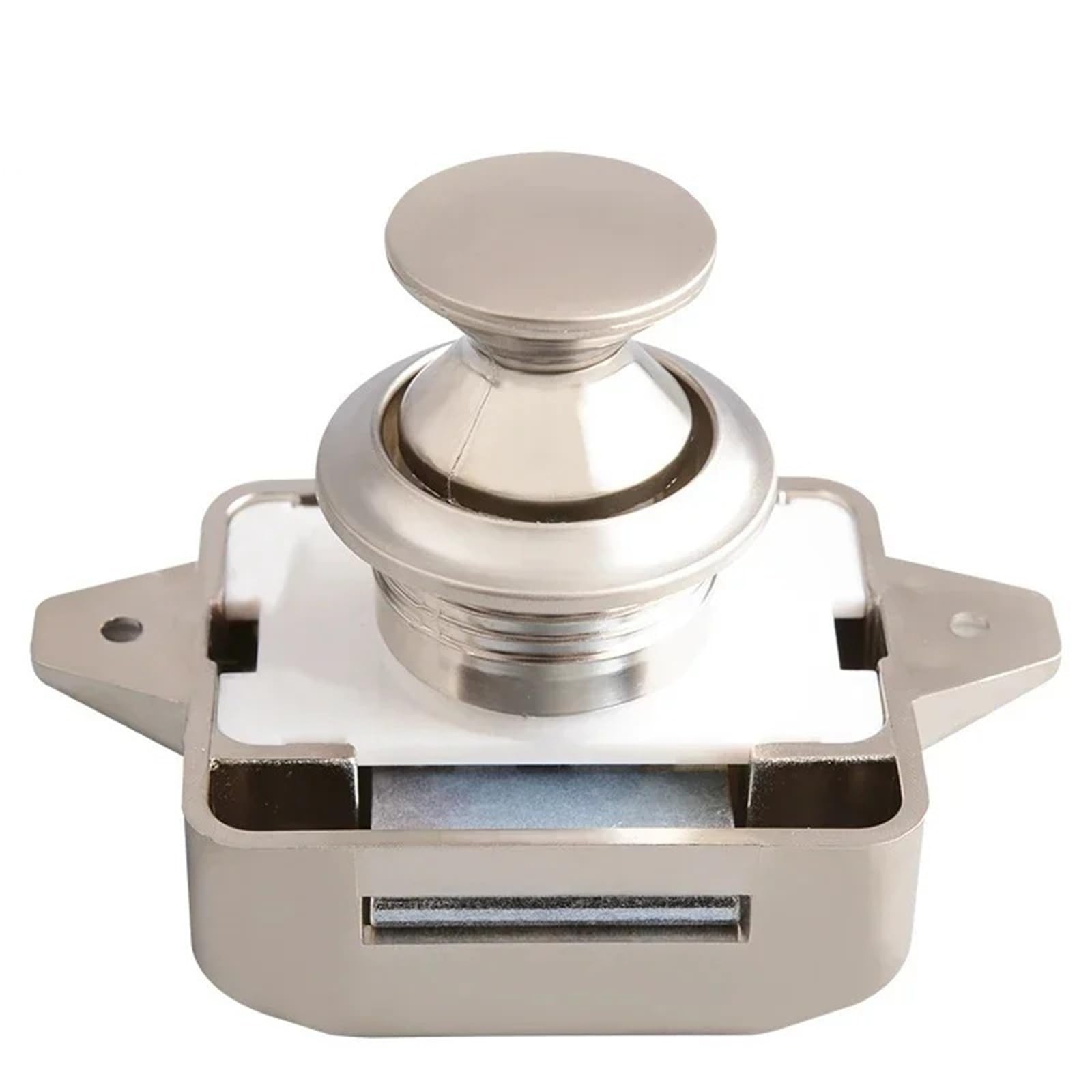 Wpoiyhgby 1 Pcs Pn Push Button Cinet Lock For Rv Caravan Motorhome Cupboard Hospital Furniture Locks Latch Zs02 G1 1Pcs(1 Pcs Pn)