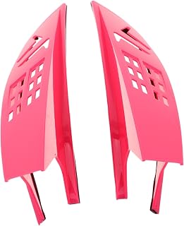 2 Piezas Cuernos Decorativos para Casco de Moto y Scooter Diseño Aerodinámico Resistente Accesorios Divertidos para Casco de Bicicleta y Vehículos Eléctricos Color Rosa