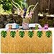baotongle Hawaii Luau Tischröcke mit Künstliche Palmenblätter Tropischen Blumen Garten Strand Sommer Tiki Party Dekoration