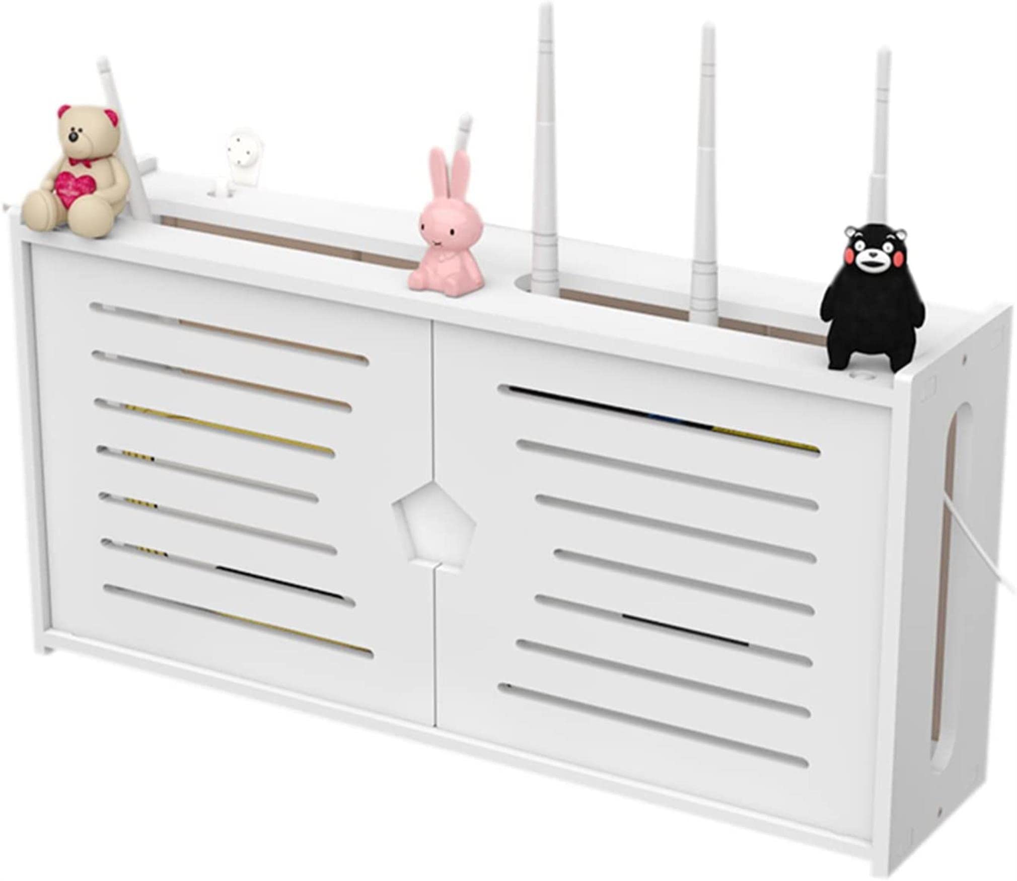 Boîte de rangement de câbles murale pour un coin bureau épuré et minimaliste