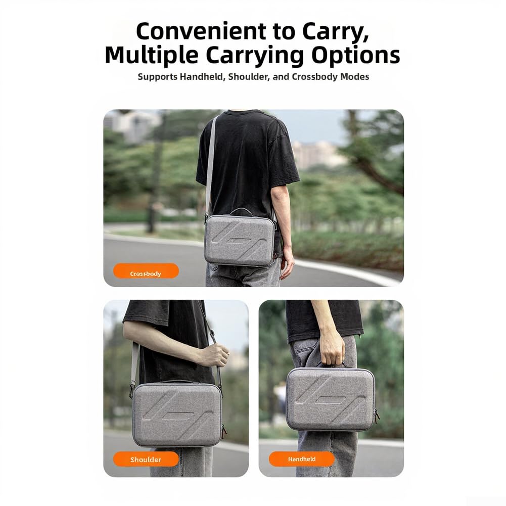 Tragetasche für Lito1 Kit, wasserdichte Nylon-Hartschalen-Aufbewahrungstasche mit Crossbody-Gurt für Reisefotografie