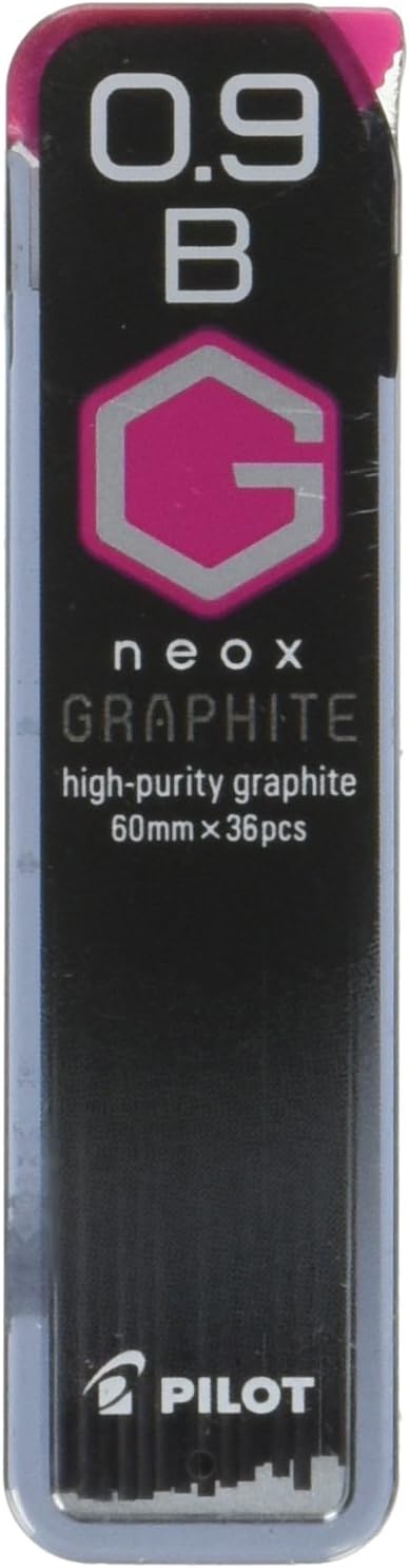 PILOTMechanical Pencil Lead Neox Graphite 0.9mm, B, 36 Leads (HRF9G-20-B)