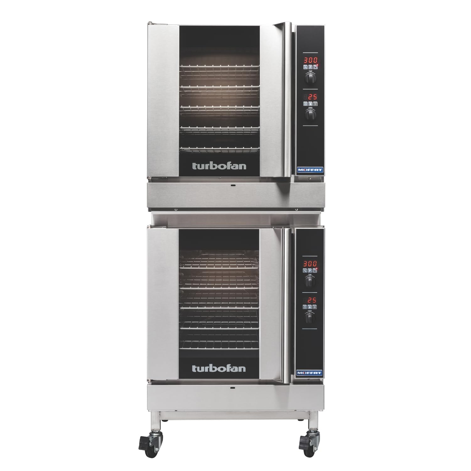 Moffat (2) Ovens w/ Casters | 208V | Natural Gas / Stainless Steel Commercial Ovens