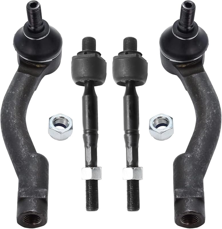 Kit de terminais de direção dianteiros Detroit Axle para Hyundai Sonata, XG300, XG350 e Kia Optima – 4 peças