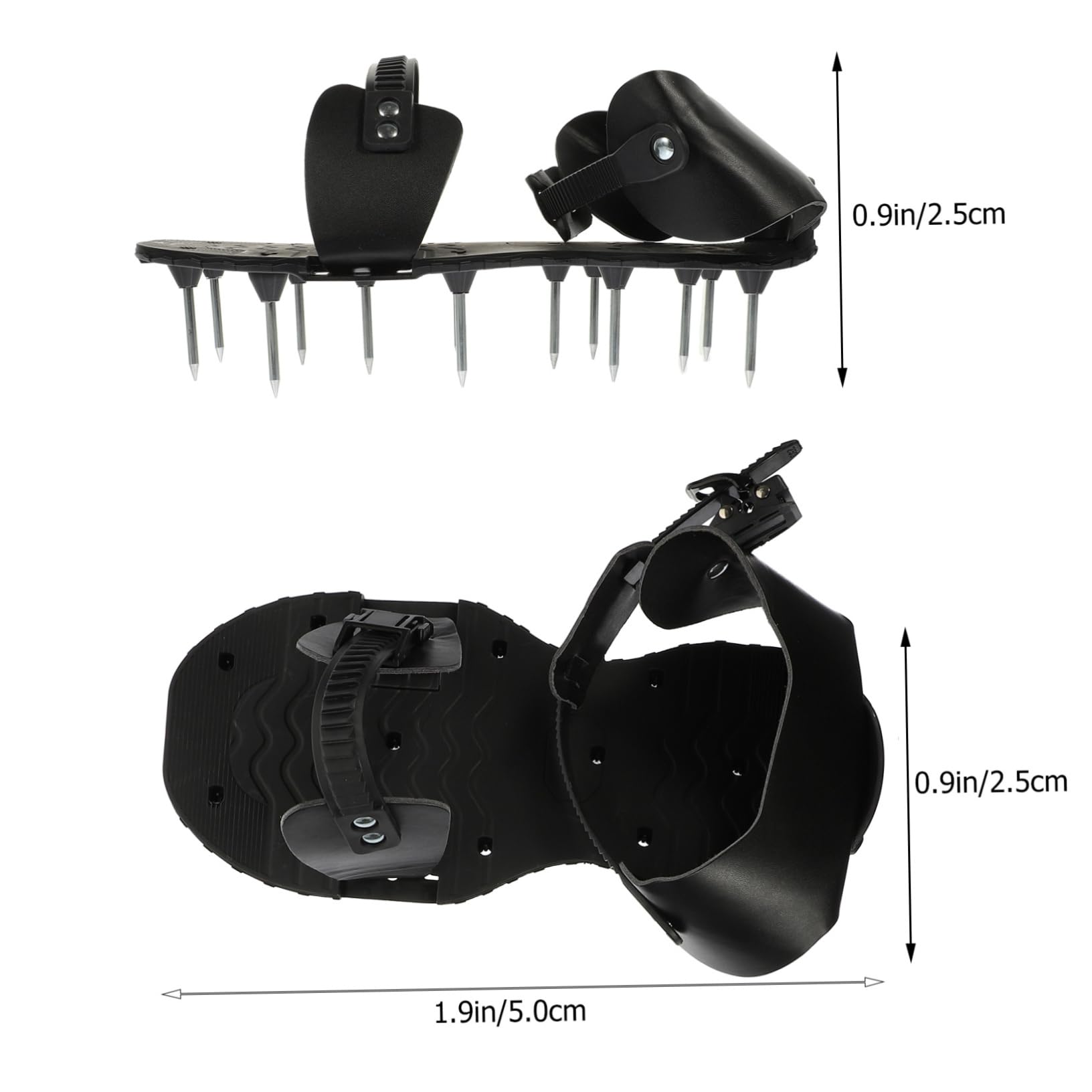 Hemobllo Zapatos Aireadores de Césped de PU Correa Ajustable para Jardinería, Herramienta Resistente y Fácil de Montar para Airear el Suelo del Jardín