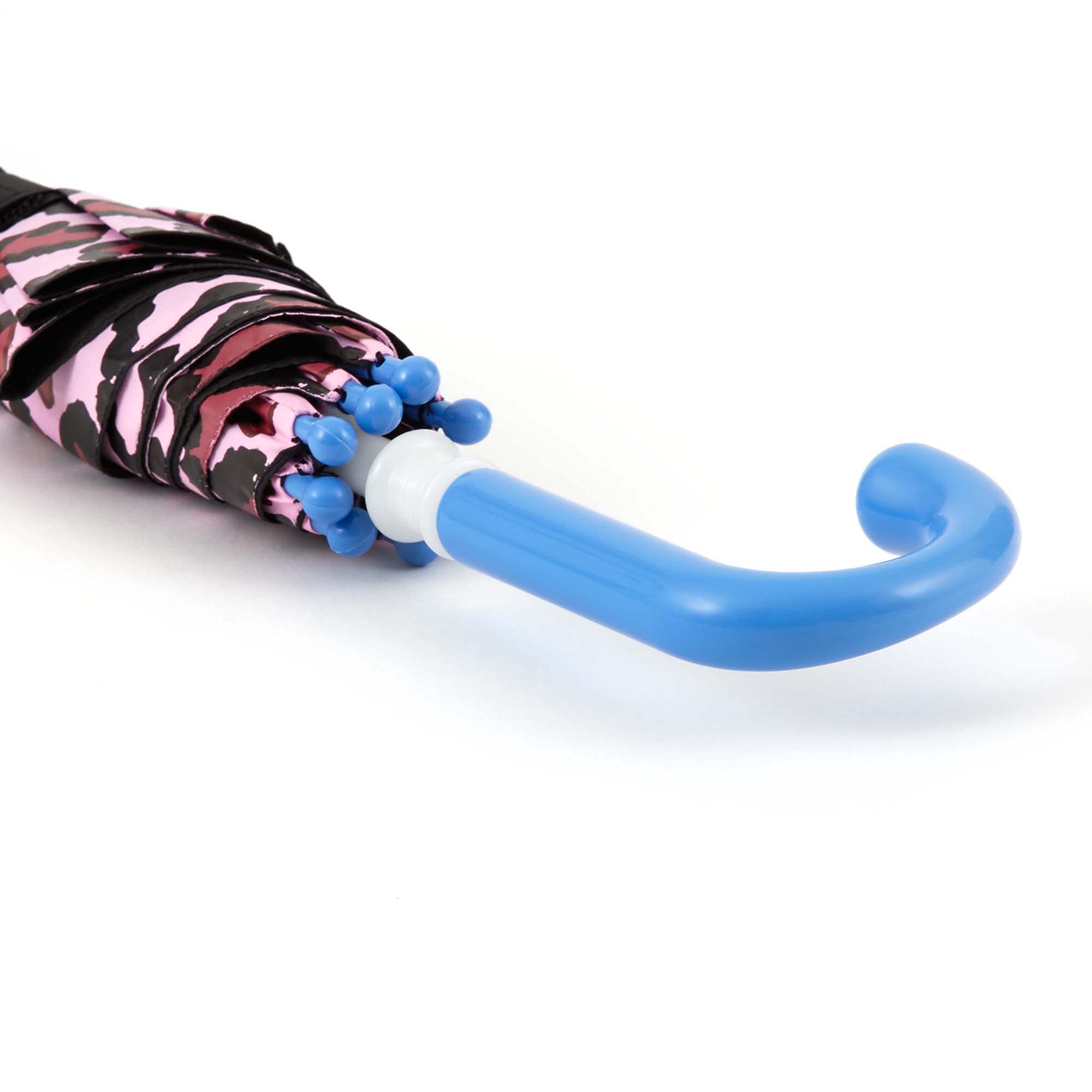 Riley Cat - Paraguas para niños y niñas, a prueba de pellizcos, mango de fácil agarre, paraguas compacto para niños para escuela y viajes con cúpula grande de 38 pulgadas, eje de acero 7