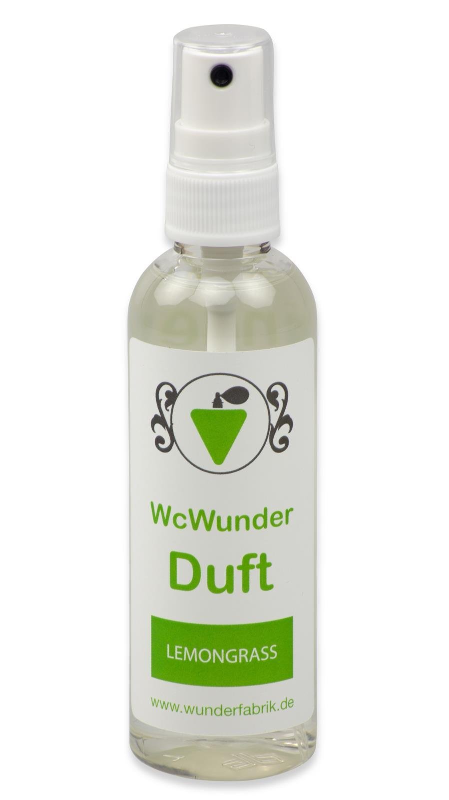 WC Pure Toilettenduft, Toilettenparfüm, Geruchsblocker PET-Flasche (Lemongras, 1 x 100ml)