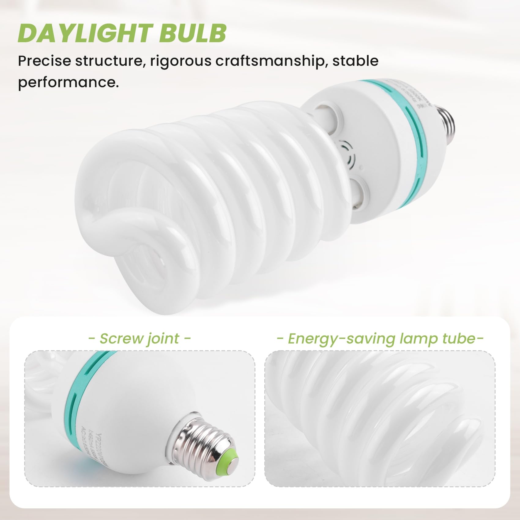 Lampada Risparmio Energetico 125W E27 - 5500K Per Studio Fotografico - Foto 8