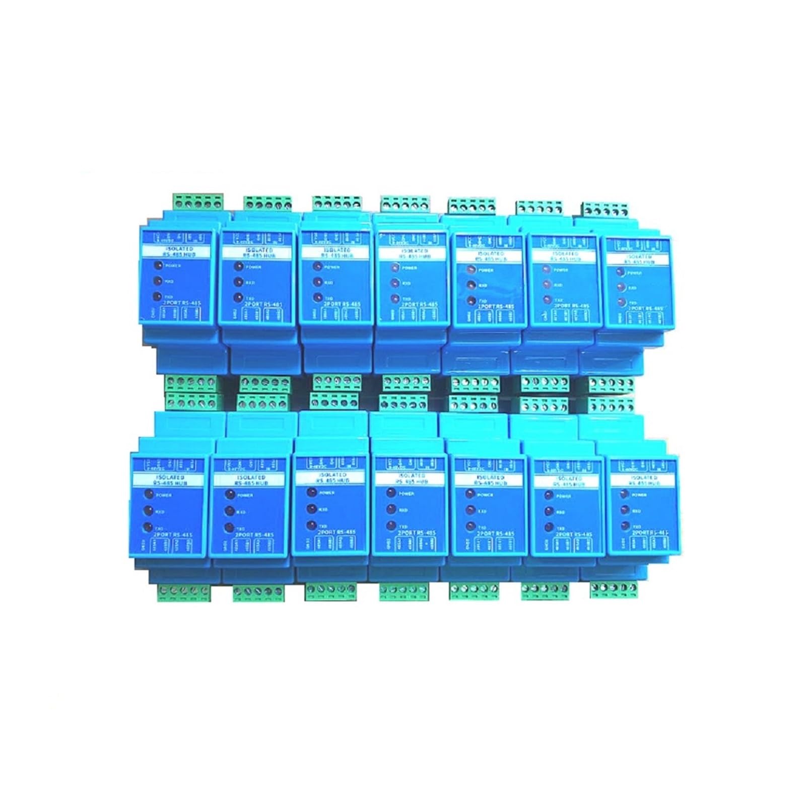 KUIQEO FENG GUO RS485 Repeater Photoelectric Isolation HUB, DIN Rail 1 Port 485 to 2 Port 485 Signal Amplifier(Repeater)
