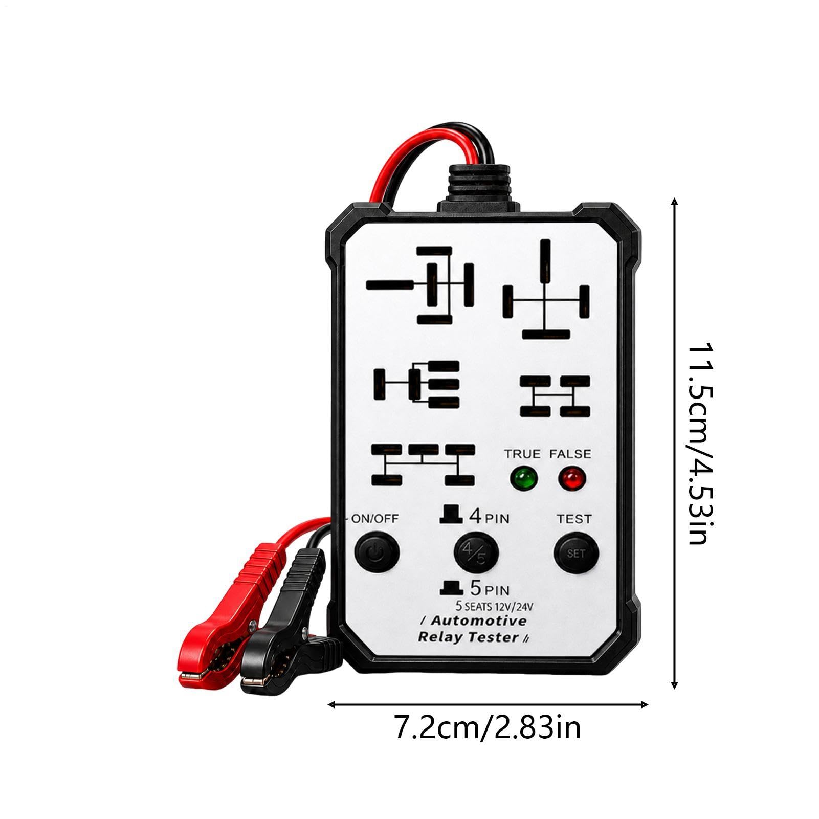 Comprobador de relés de coche 12 V 24 V con indicador luminoso integrado