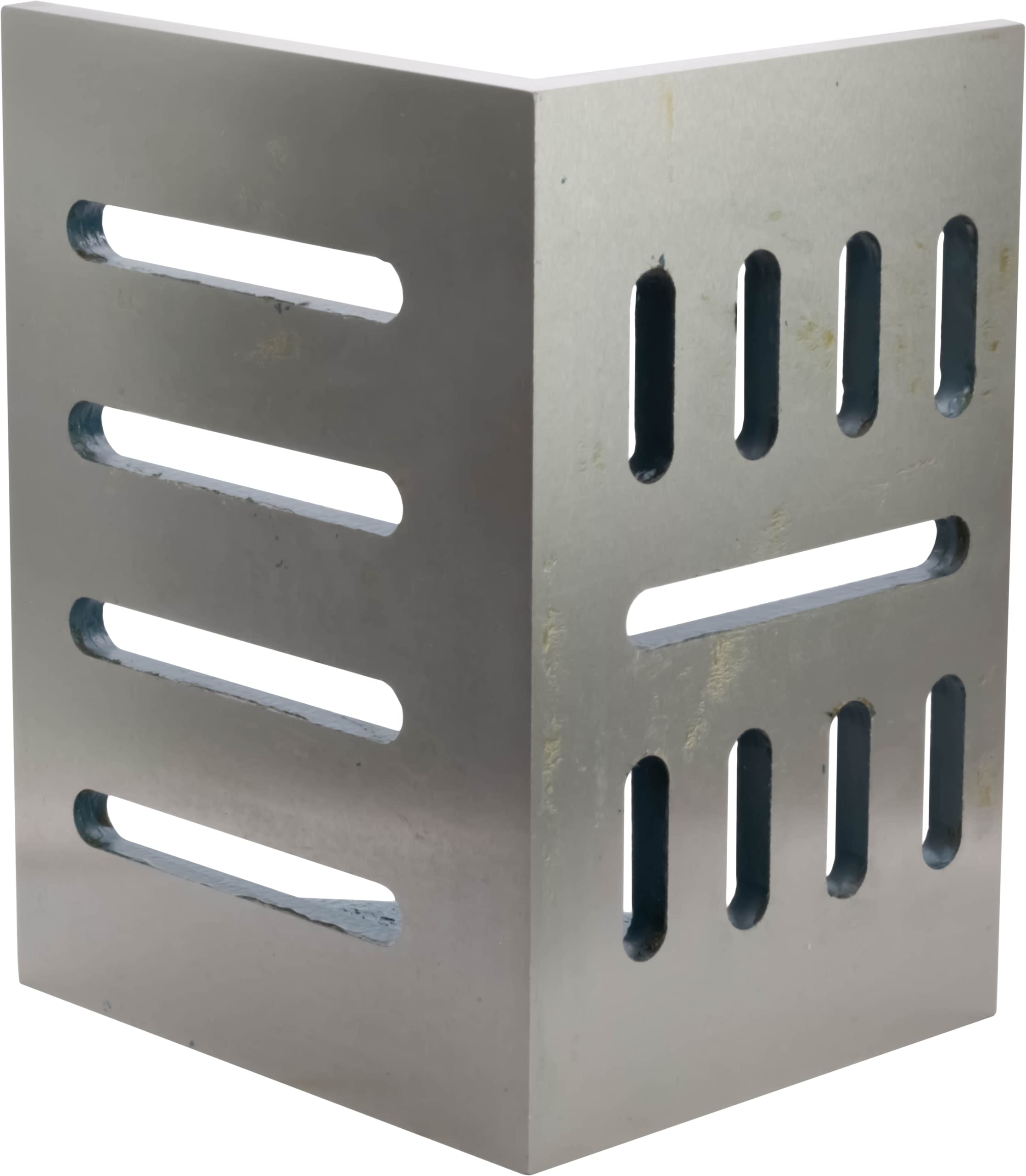 Machinist's Slotted Webbed Angle Plate, Cast Iron, 12