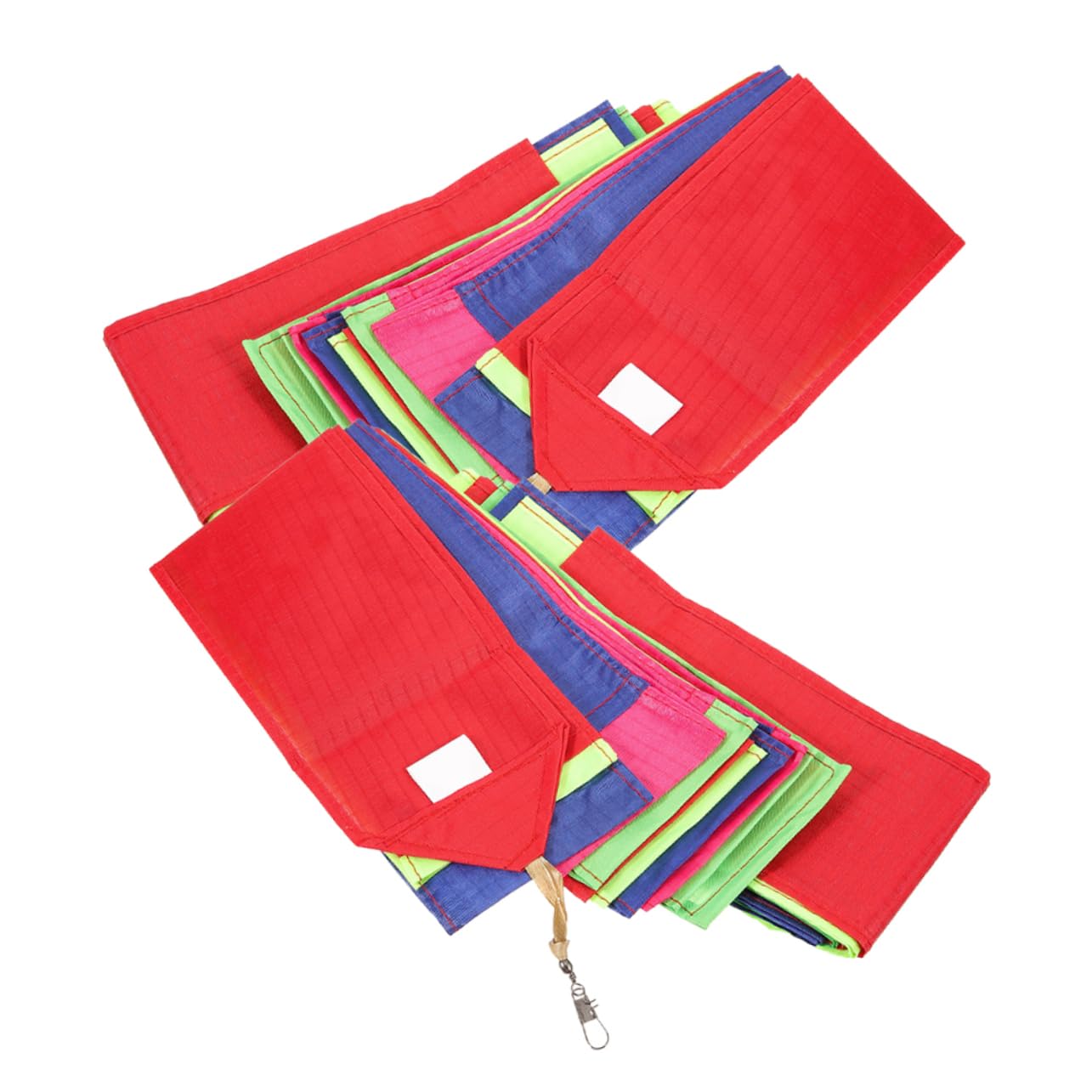 Outanaya 2Pcs Colorful Kite Tails Streamers Rainbow Decorative Accessory for Kites Easy to Install Fold for Outdoor Activities and Fun