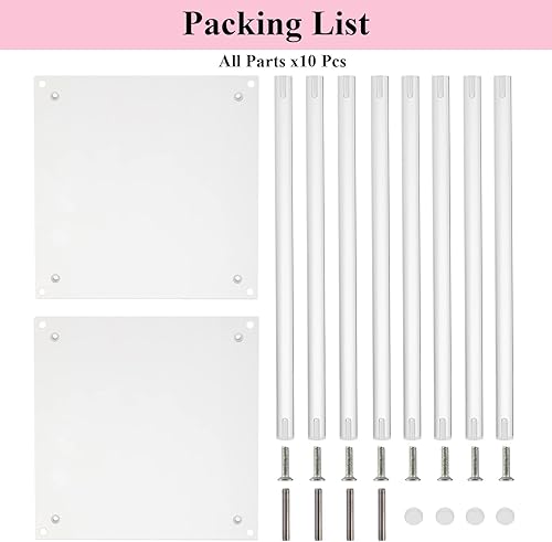 Miniatura 3 de 10 soportes de acrílico transparente para jarrón de flores, centros de mesa geométricos altos de 24 pulgadas para bodas, soporte de flores para