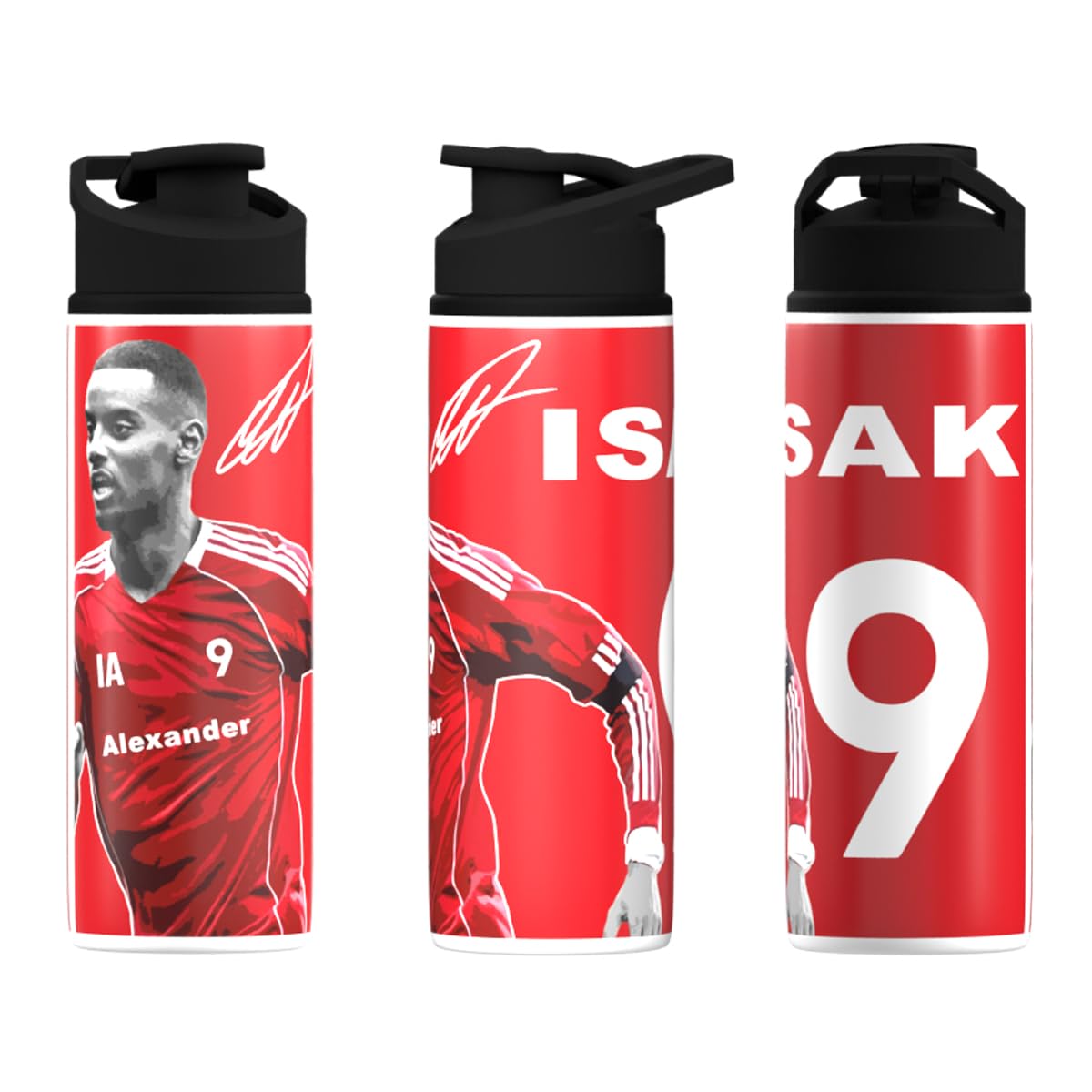 Partisan Liverpool Isak Water Bottle Big Mouth 600ml or 750ml (Red, 750, Millilitres) (Red, 750.0, Millilitres)