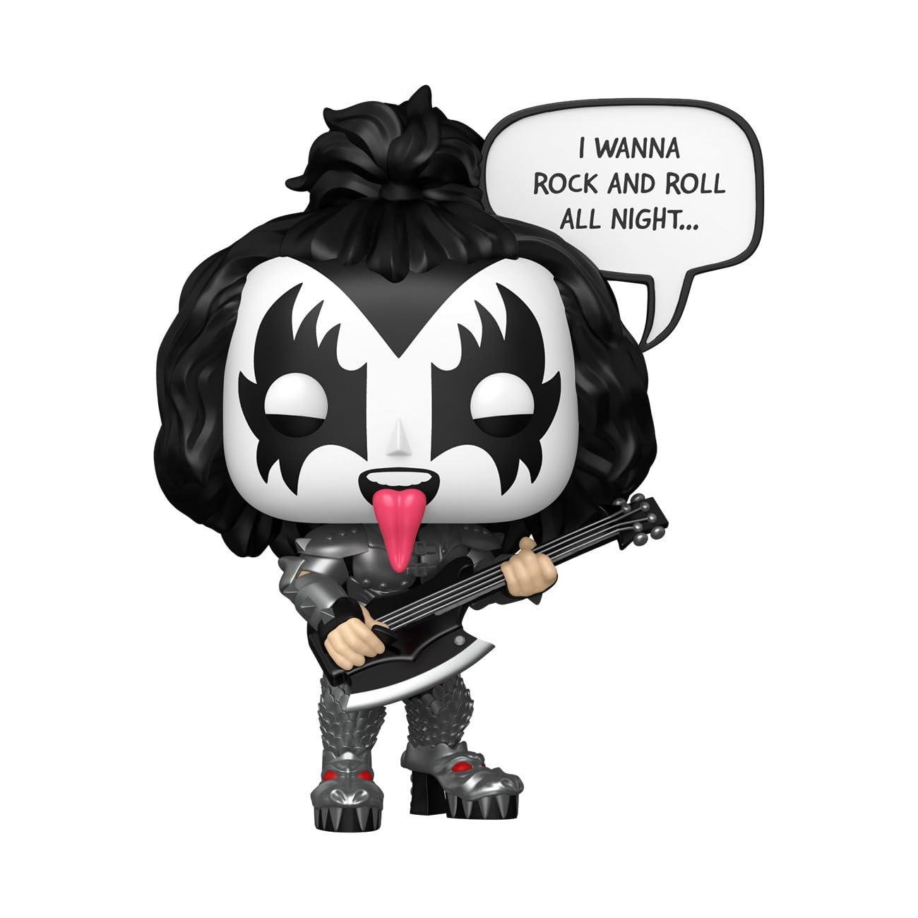 Funko Pop! Sayings: the Demon, (R&R All Night), KISS, Collectable Vinyl Figure, Gift Idea, Official Merchandise - Image 2