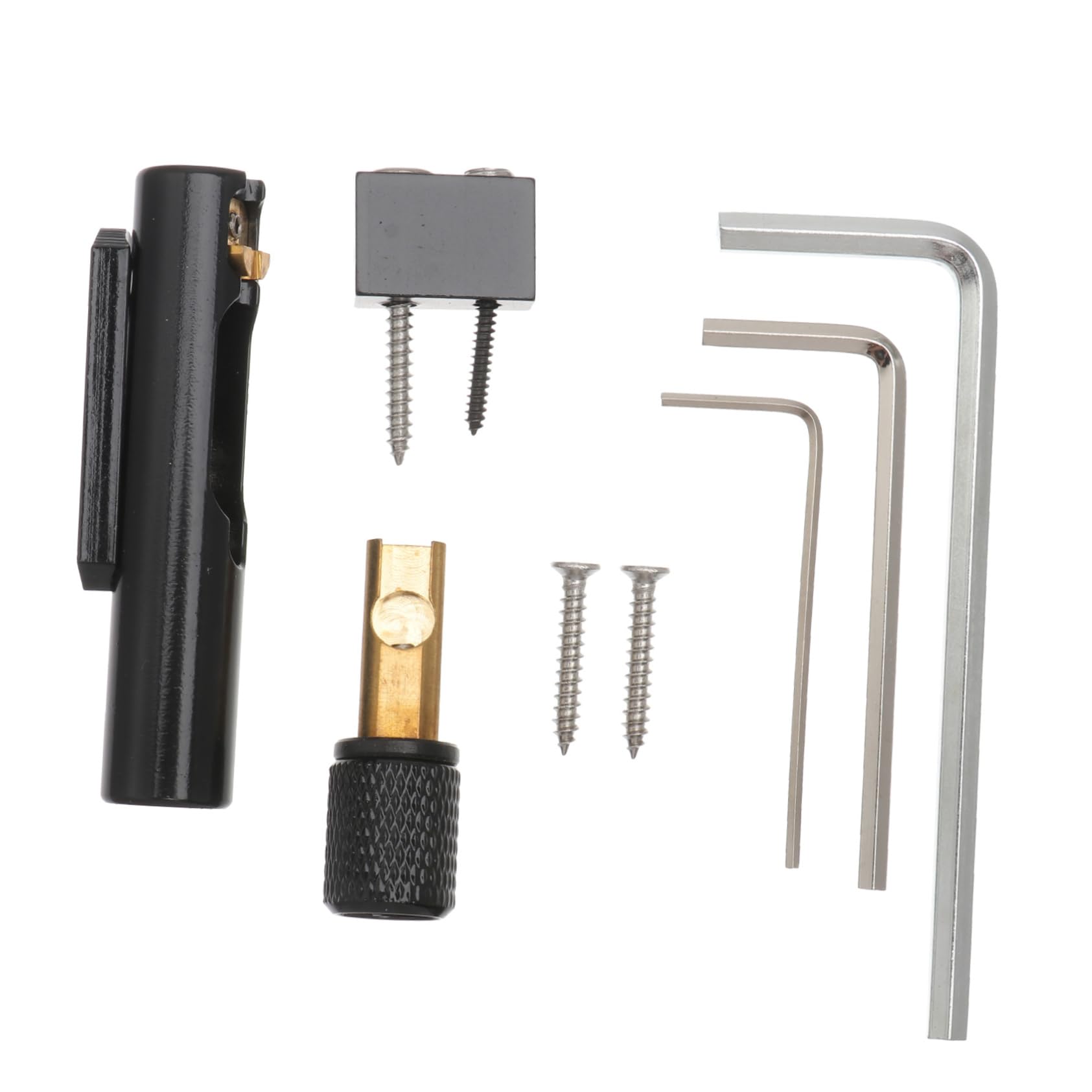 Pont sans Tête pour Basse 5 Cordes Noir Ga1121 en Métal
