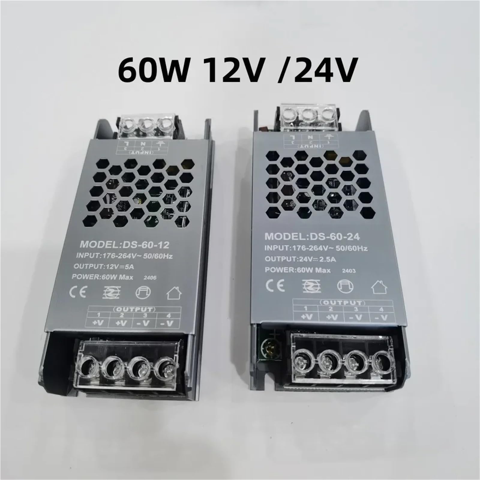 Fuente de alimentación de 12 V, 24 V, 60 W, 100 W, 200 W, 300 W, 400 W, 110 V, 220 V, 230 V CA a 12 V, 24 V CC, controlador de tira LED, transformador de iluminación.(DC 12V,300W)