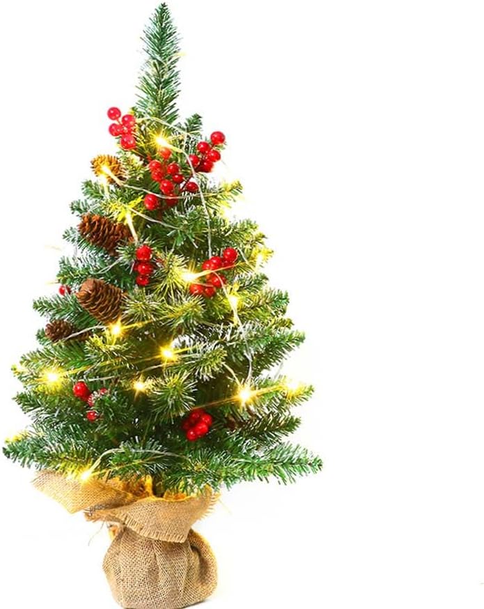 Tabletop Mini Christmas Tree, 23’’ Small Xmas Tree Artificial Christmas