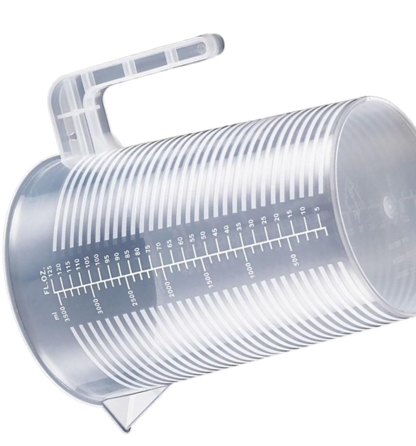 Misurino graduato trasparente di grande capacità - Becher da laboratorio in plastica con coperchio for una misurazione accurata dei liquidi(2000ml)