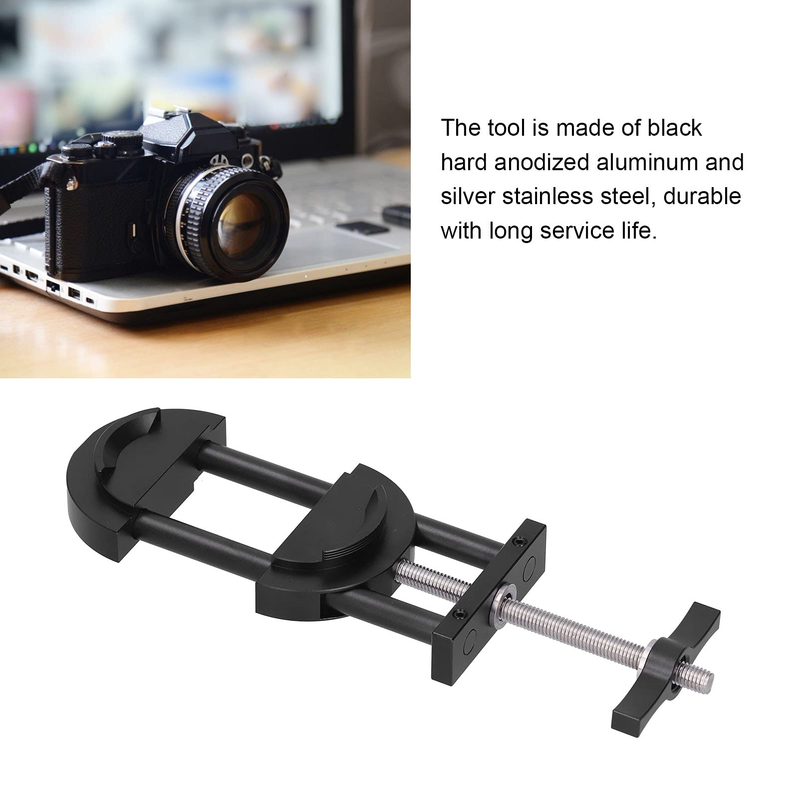 Neewer Camera Lens Vise Tool - Voor Lens- En Filterreparatie, Instelbaar Van 27mm Tot 130mm, Stalen Constructie