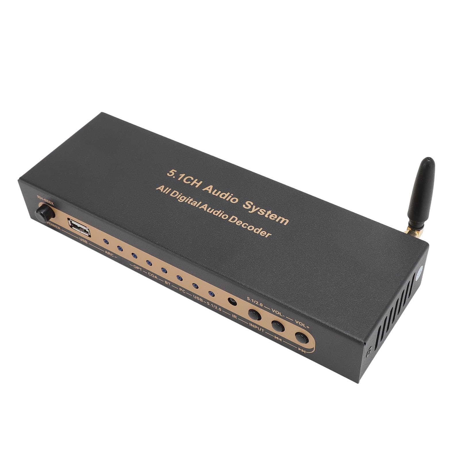 Décodeur de Son, Décodeur de Son Numérique à Sortie Analogique 5.1, Prise en HDMI, HDCP 2.3 2.2 1.4, 3D, HDR, Convertisseur D'extracteur de Son Numérique pour l'audio