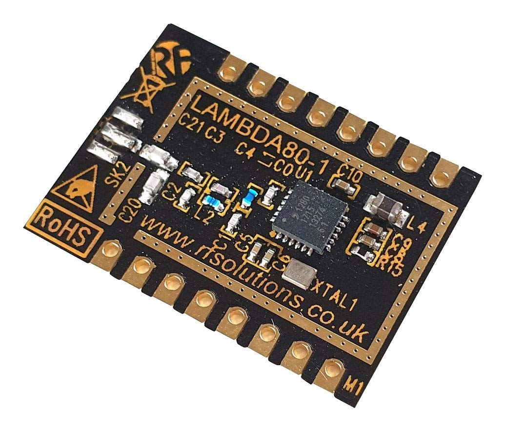 Module RF, 2,4 GHz, 1280, SMT | Modules RF émetteurs-récepteurs 2,4 GHz/au-dessus de kits de semi-conducteurs, 1 x quantité – Lambda80-24S