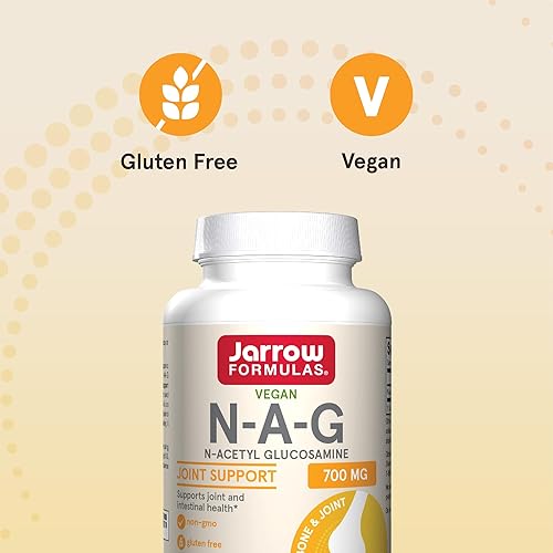 Miniatura 5 de Jarrow Formulas N-A-G 700 mg - 120 cápsulas vegetales - N-acetil glucosamina - Forma versátil de glucosamina - Apoya la salud articular e intestinal