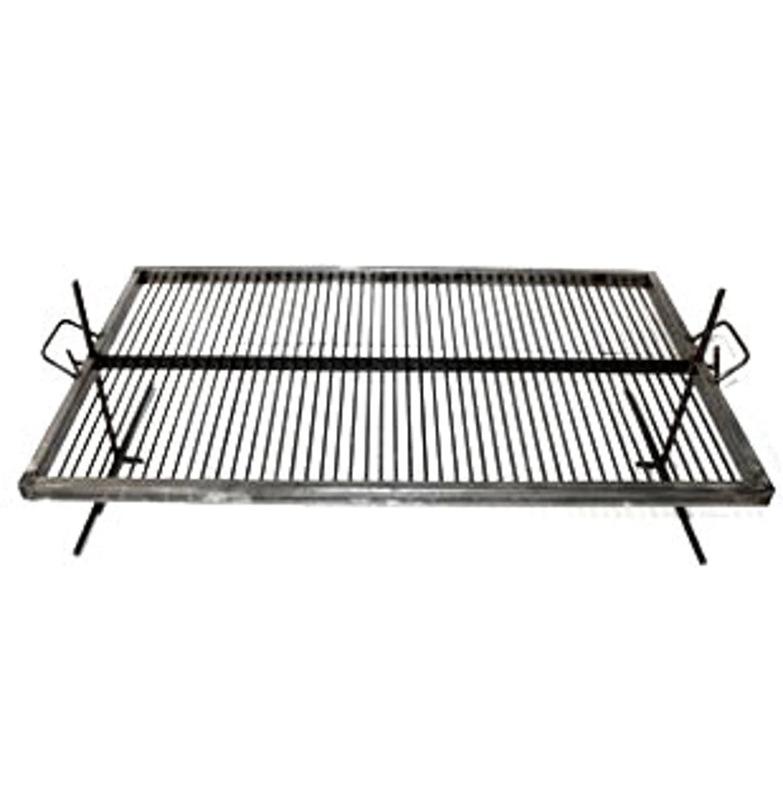 Griglia argentina di lusso - Griglia in ferro argentina - BBQ Parrilla Asado. Griglia galleggiante in ferro con gambe regolabili. (81,3 x 50,8 cm)