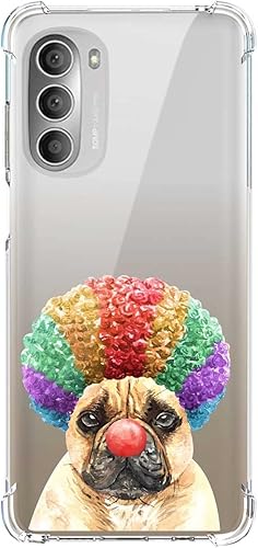 Miniatura 1 de Bulldog - Funda para Moto G Stylus 5G 2022, para Moto Case Puppy Dog, Bulldog francés con pelo colorido, divertido diseño de cachorro para Moto para