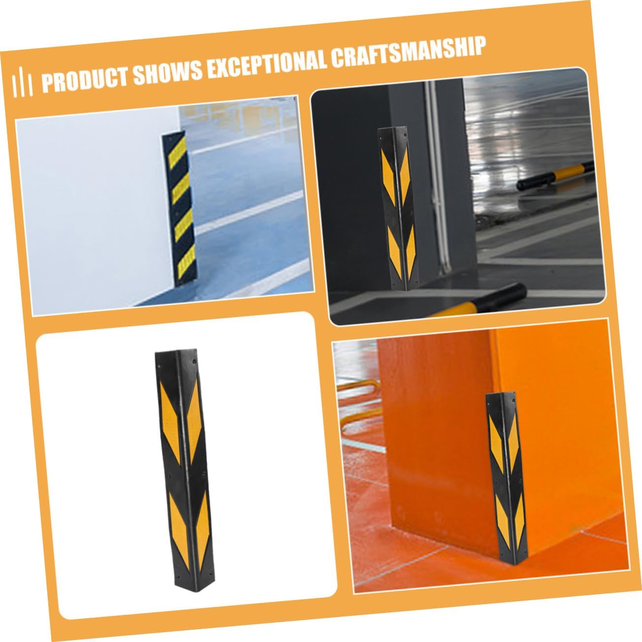 4pcs Wall Bumper Guard Corner Edge Protector Reflective Corner Guards for Wall Protection