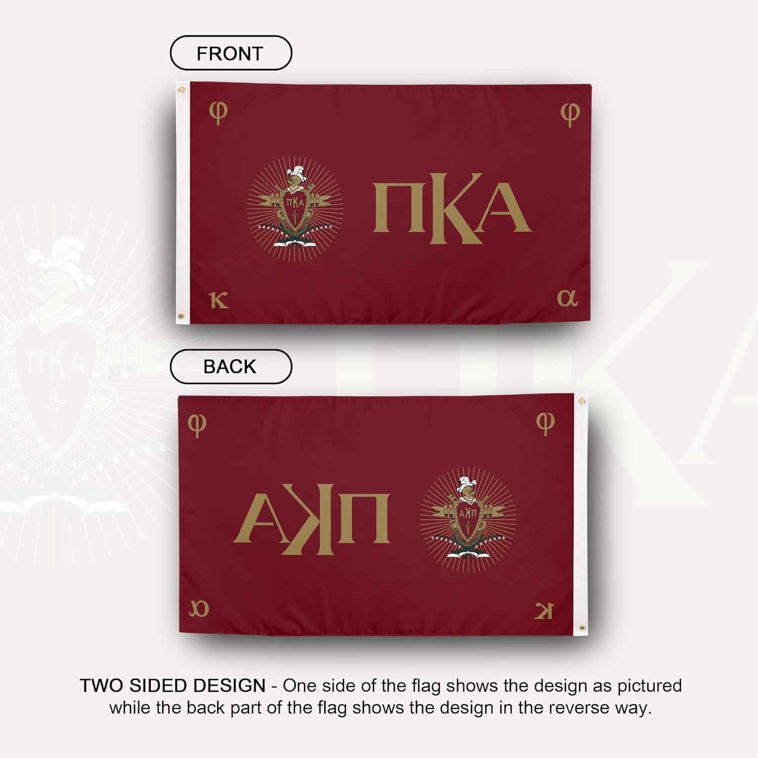 Desert Cactus Pi Kappa Alpha Flag Pikes Chapter Fraternity 3x5 feet Polyester Banner Sign Decor (Chapter)