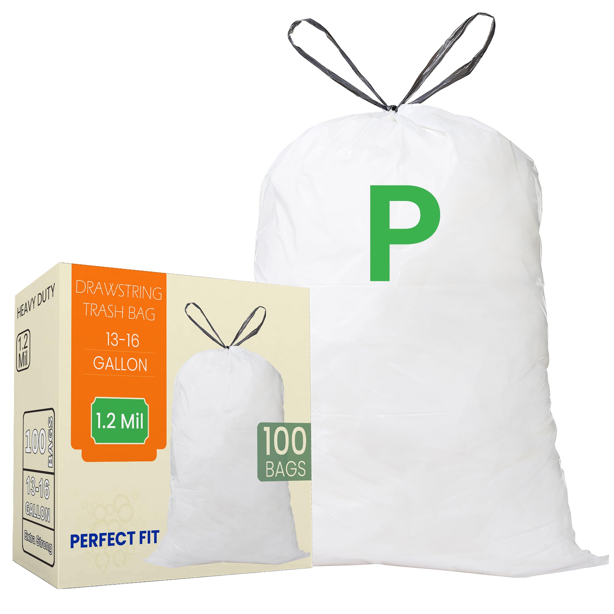 Code P 100 Count Trash Bags Compatible with simplehuman Code P