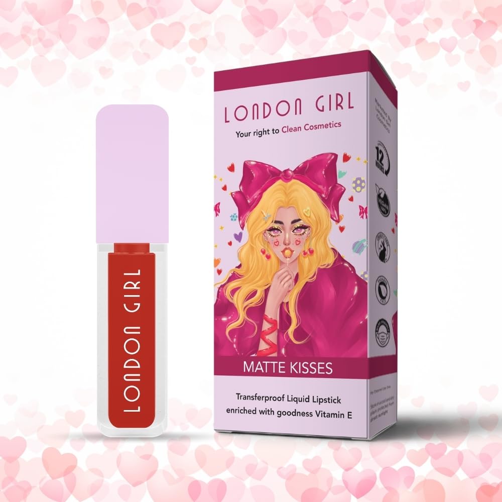 London Girl Liquid Lipstick for Women, Long Lasting Matte Lipstick, Transfer Proof and Waterproof, Lasts Up to 12 Hours (09 Soho - Rusty Orange)
