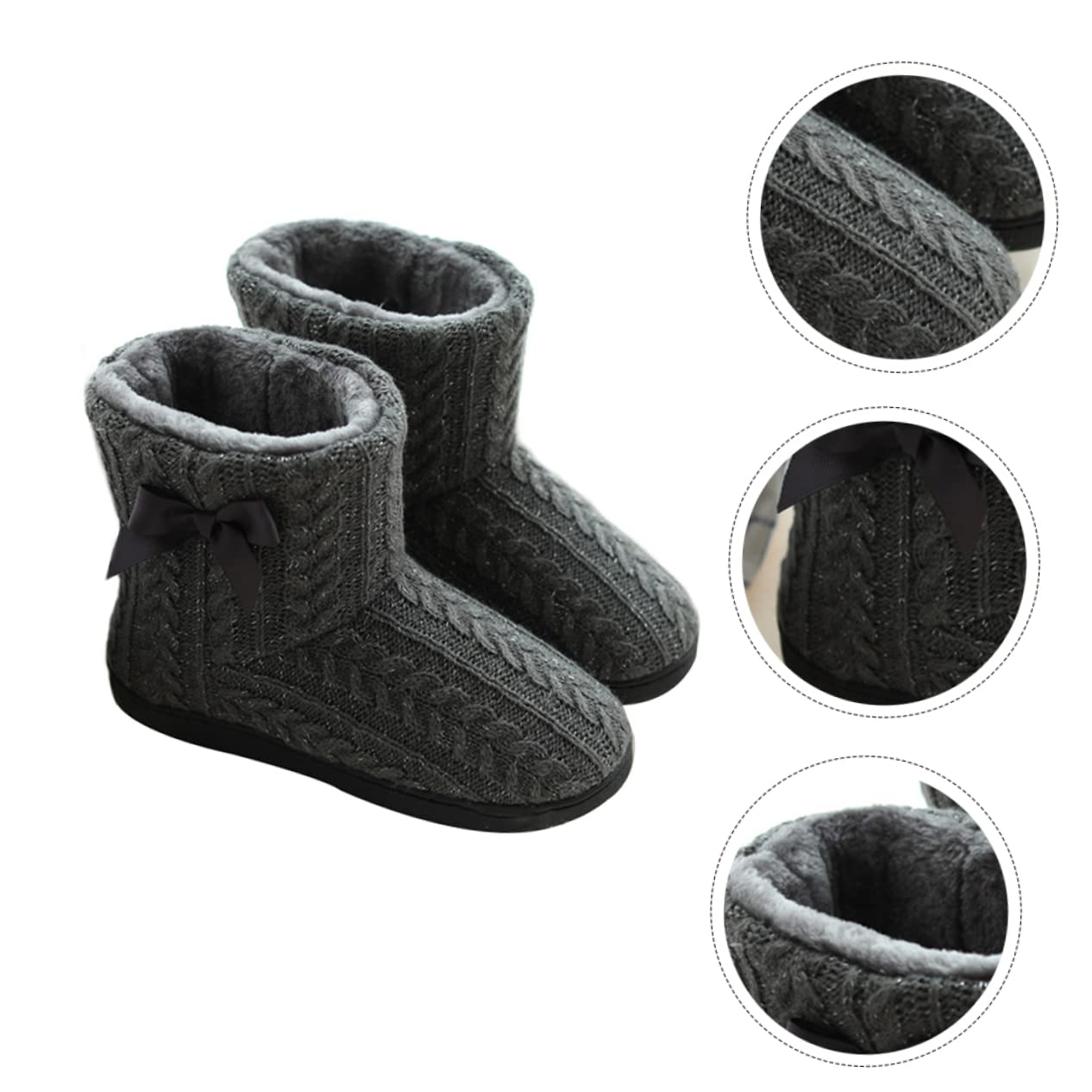 VALICLUD botas de nieve de mujer zapatillas esponjosas botas zapatillas de casa para mujer zapatillas termicas winter boots for women de invierno de fondo plano