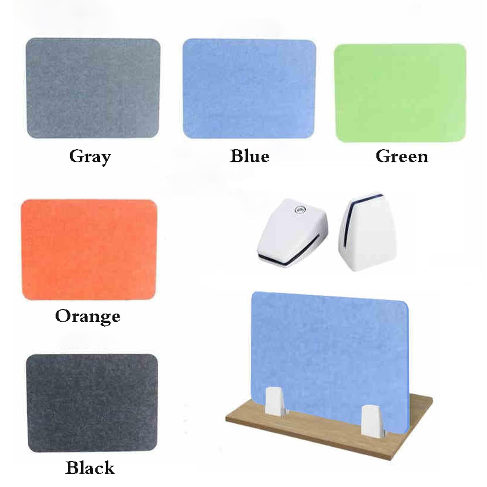 Panneau de séparation Acoustique pour Bureau, cloison insonorisée, séparateur de confidentialité pour Bureau, Solution de réduction du Bruit pour Espace de Travail en Cabine